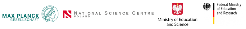 logos of: planck society, ncn, Ministry of Education and Science and erman Federal Ministry of Education and Research (BMBF).