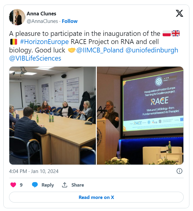 Tweet RACE Anna Clunes