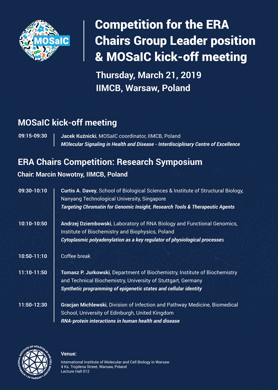 Competition for the ERA Chairs Group Leader poster